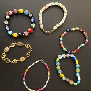 🌷Lot of bead bracelets fun colorful cute stretch